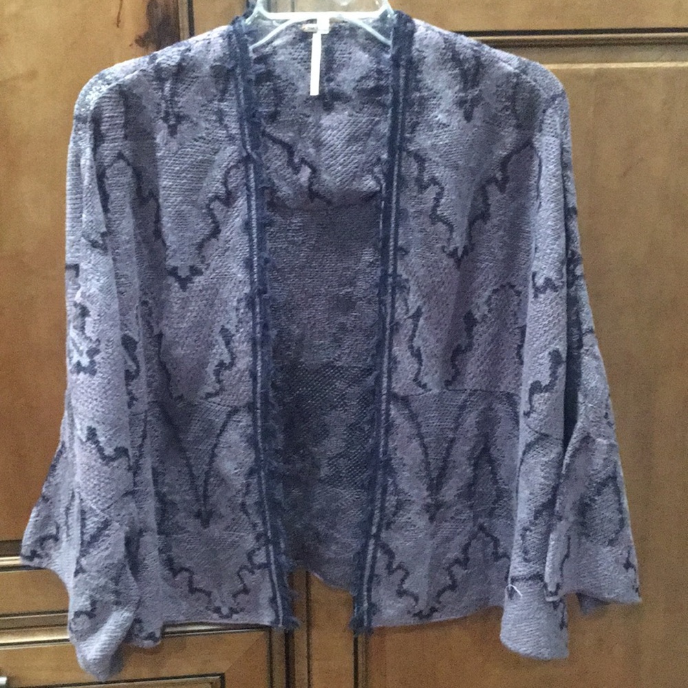 Free People tassel fringed cardigan size XS